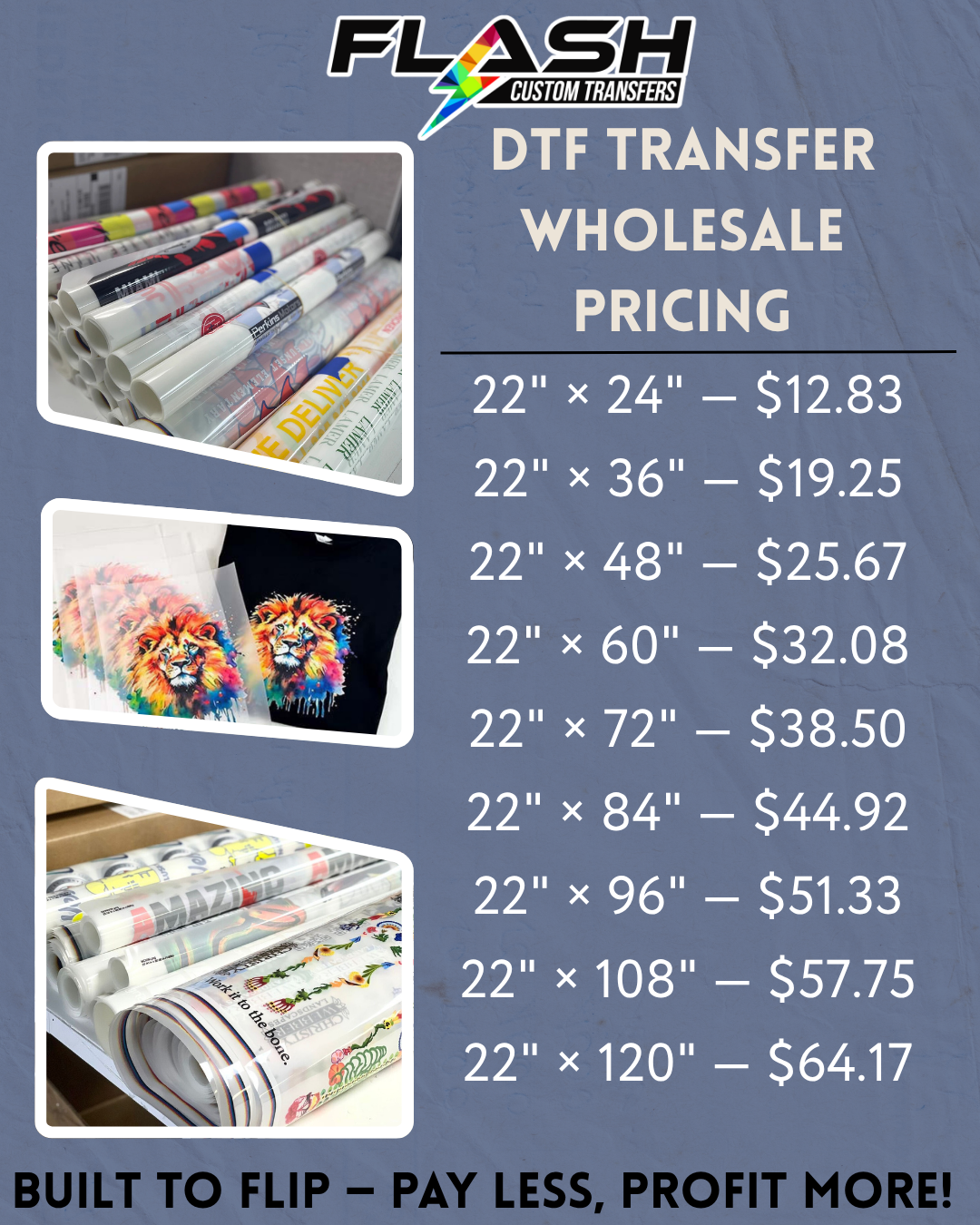 Custom DTF Gang Sheets