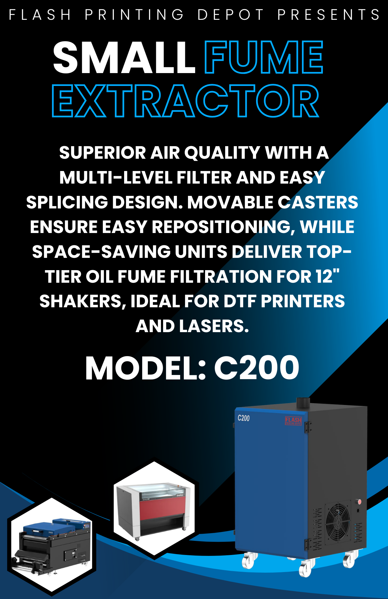 C200 SMALL FUME EXTRACTOR
