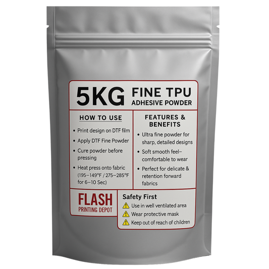 DTF TPU Powder – Hot Melt Adhesive, OEKO-TEX Certified | Flash Printing Depot