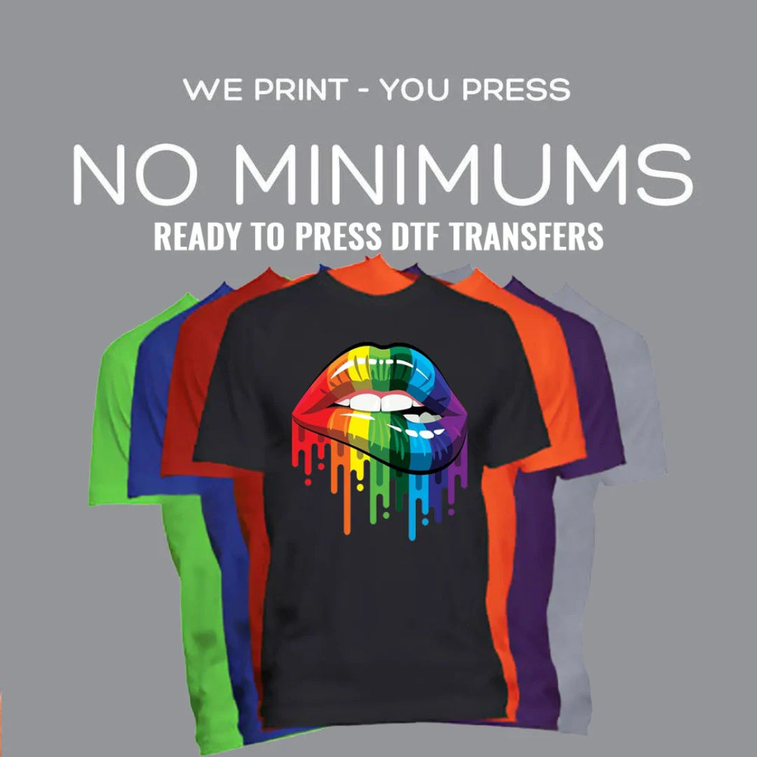 no minimum order ready to press dtf transfers