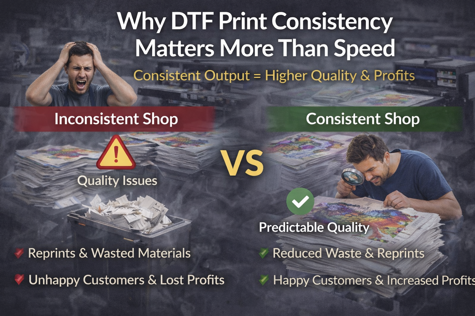 Inconsistent Prints Why DTF Print Consistency Matters More Than Speed | Flash Printing Dep ...
