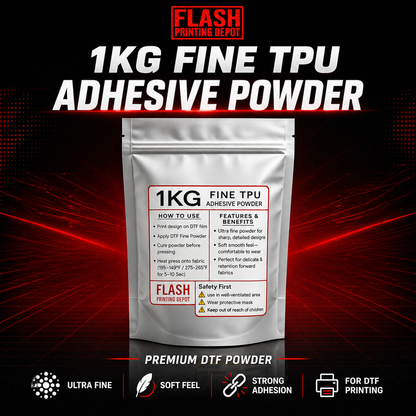 DTF TPU Powder – Hot Melt Adhesive, OEKO-TEX Certified | Flash Printing Depot