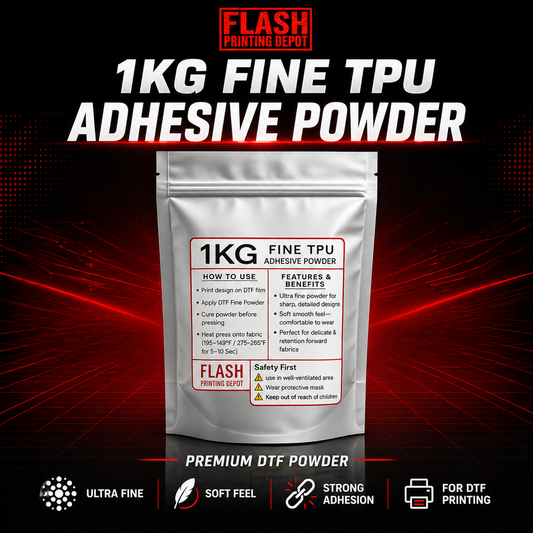 DTF TPU Powder – Hot Melt Adhesive, OEKO-TEX Certified | Flash Printing Depot