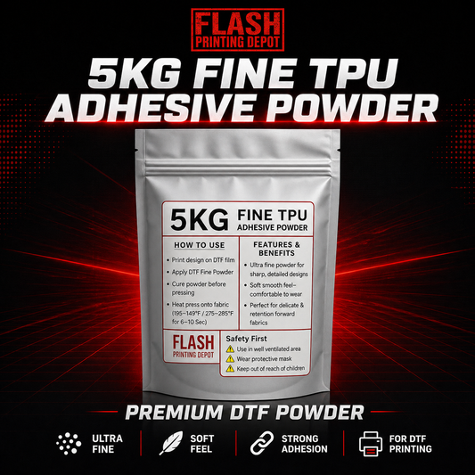 DTF TPU Powder – Hot Melt Adhesive, OEKO-TEX Certified | Flash Printing Depot