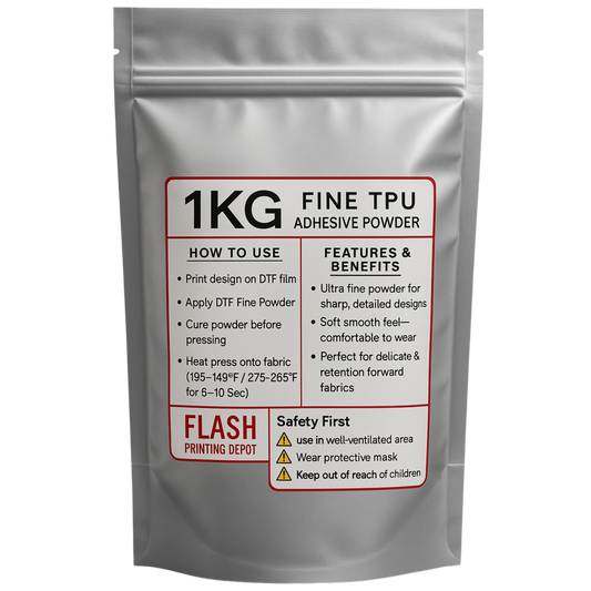DTF TPU Powder – Hot Melt Adhesive, OEKO-TEX Certified | Flash Printing Depot
